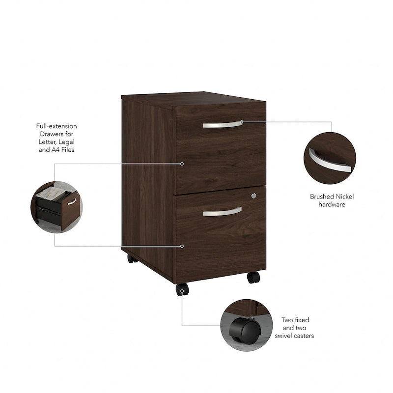 2-drawer Mobile File Cabinet