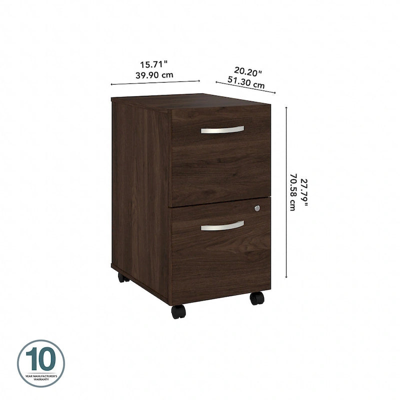 2-drawer Mobile File Cabinet