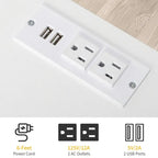 Szafka nocna z 4 szufladami i USB