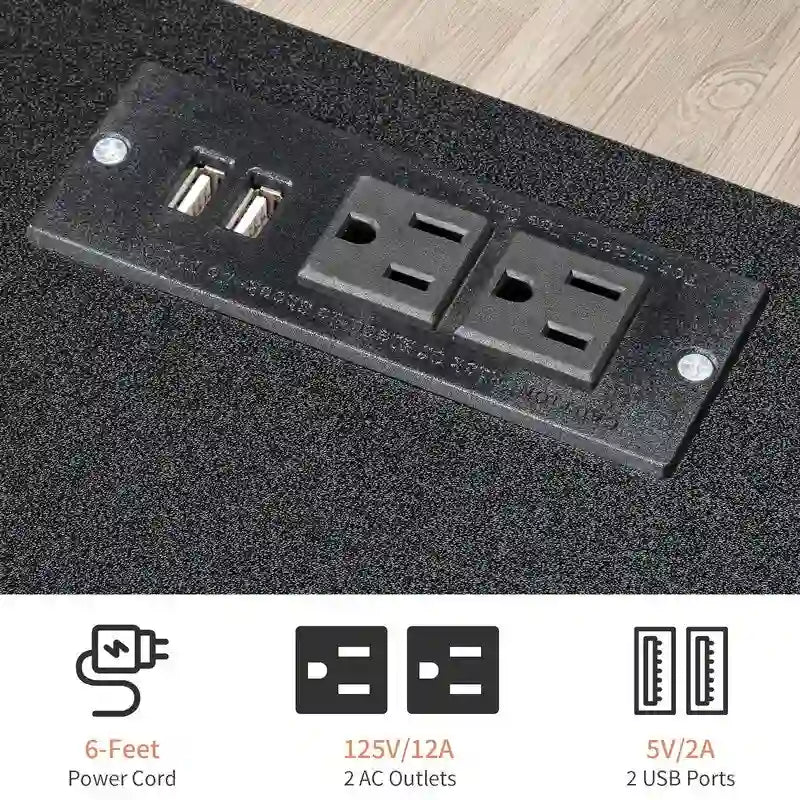 4-Drawer Nightstand Dresser with USB