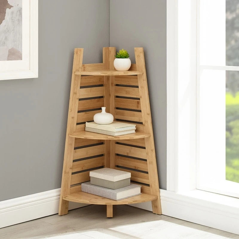Bamboo Corner Shelf