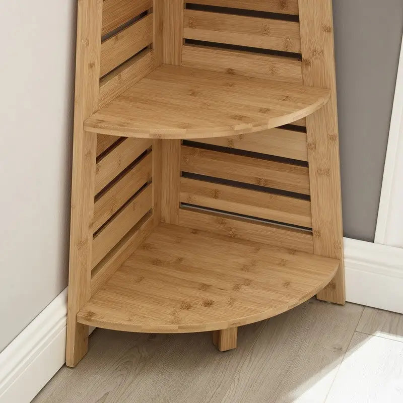 Bamboo Corner Shelf