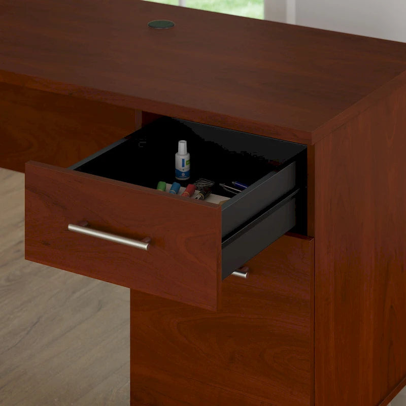 60W Office Computer Desk with Drawers