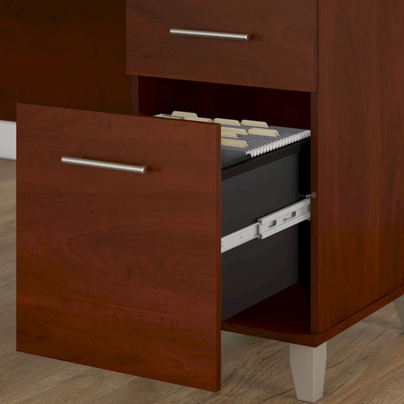 60W Office Computer Desk with Drawers