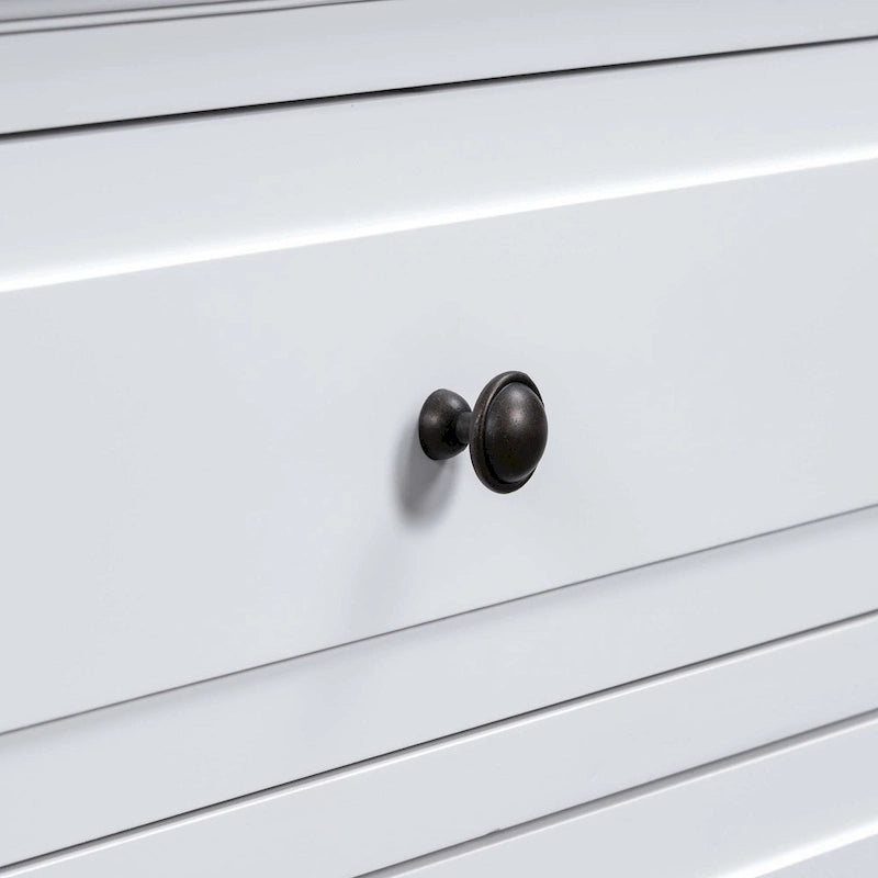 3-Drawer Nightstand Storage Wood Cabinet