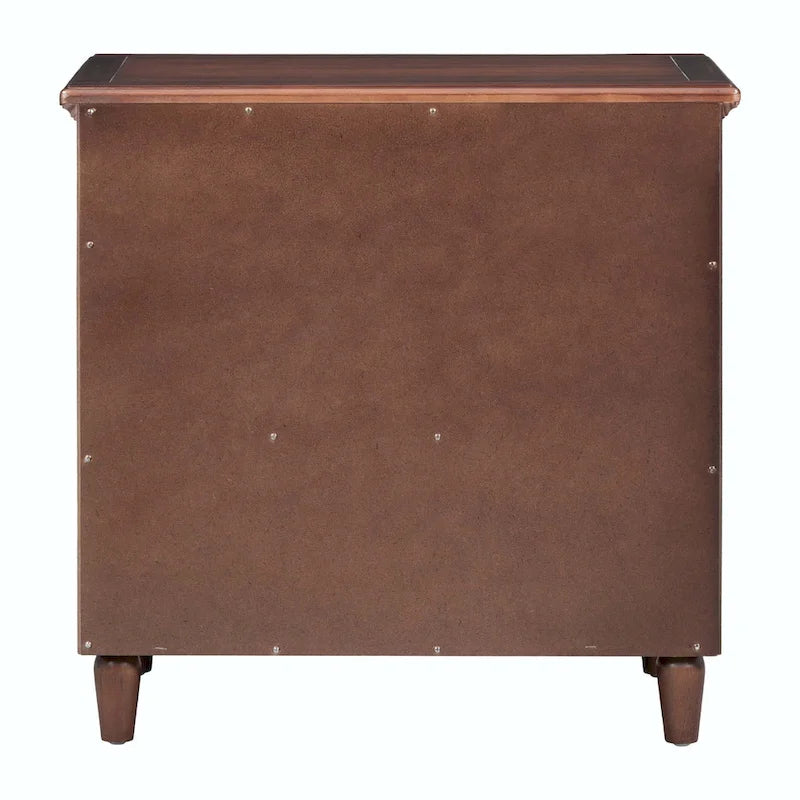 3-Drawer Nightstand Storage Wood Cabinet