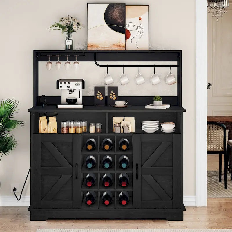 50 Farmhouse Coffee Bar Cabinet Wine Buffet Cabinet Kitchen Sideboard Buffet Cabinet