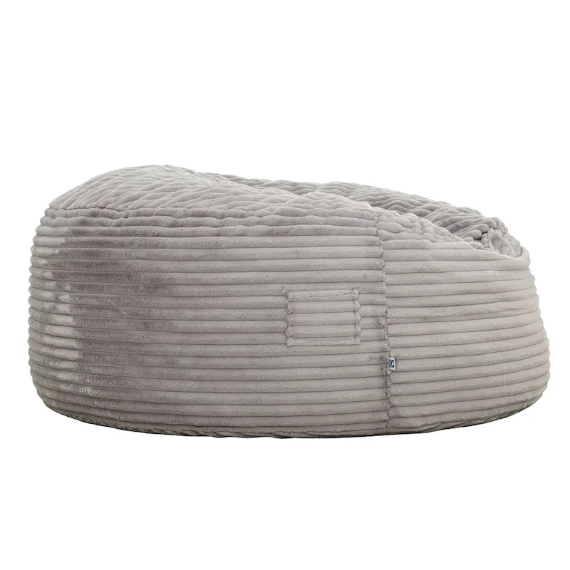 6ft Faux Fur Foam Bean Bag
