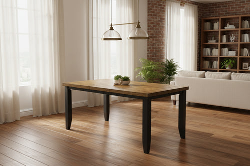 Woodlands 60-78 Inch Counter Height Dining Table, Extendable, Brown Wood