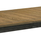 Stół jadalny o wysokości blatu 152-198 cm, rozkładany, brązowe drewno
